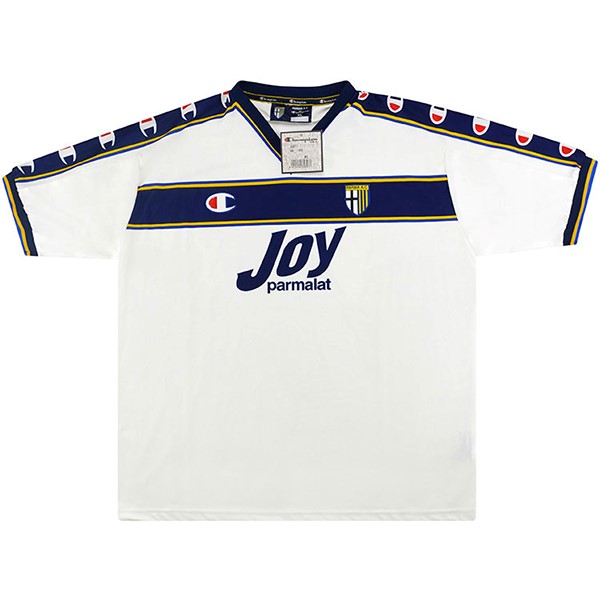 Tailandia Camiseta Parma Champion Segunda Equipación Retro 2001 2002 Blanco